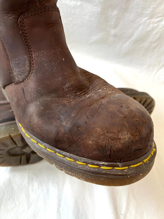 Dr Martens Boots Icon 2295 Steel Toe Work brown leather mens 13 pull on safety main image 4